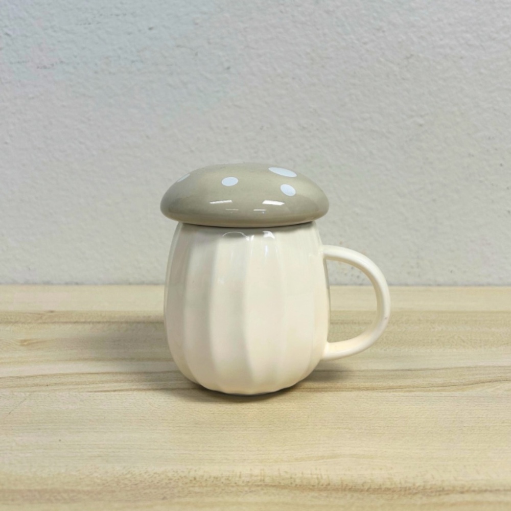 Oatmeal Wild Mushroom Ceramic Mug